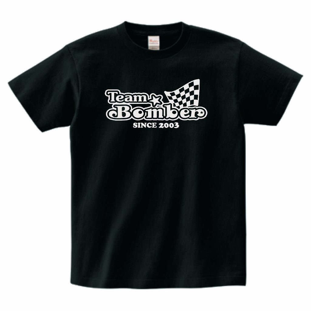 TeamBomberチームTシャツ　M (ブラック)